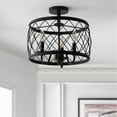 thumbnail image 5 of JONATHAN Y Eleanor 15" 3-Light Metal LED Semi Flush Mount Ceiling Light, Oil Rubbed Bronze, JYL9037B, 5 of 7