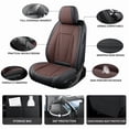 thumbnail image 2 of Car Seat Covers Full Set Custom Fit for Lexus ES300h 2013-2015 - Premium Faux Leather Auto Protectors with Waterproof, Breathable, Anti-Slip Car Seat Protectors (BlackBrown,Full Set), 2 of 8