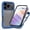Darkblue, variant on Compatible with iPhone 17 Pro Max Case, Dustproof Shockproof Case with Built-in Screen Protector, Bumper Frame Heavy Duty Full Body Protective Cover for iPhone 17 Pro Max, Darkblue