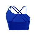 thumbnail image 2 of Manyakai Girl Sport Bras Kids Asymmetrical Spaghetti Straps Sleeveless Crop Tank Tops Dance Tops Royal Blue 10, 2 of 5