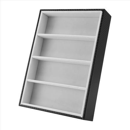 Sunglasses Display Glasses Cases 4 Grids Box Jewelry Organizer Tray - Black