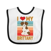 Inktastic Brittany Spaniel Dog Boys or Girls Baby Bib