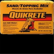 THE QUIKRETE COMPANIES INC The Quikrete Companies 1103-40 Sand/Topping Mix, 40 lb, Bag, Gray to Gray Brown, Granular Solid