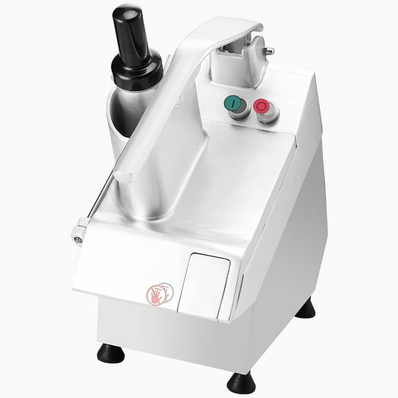 KFFKFF  Commercial Food Processor 550W Stainless Steel Grain Grinder Electric Food Cutter for Vegetables Fruits 3mm/5mm/7mm/10mm Grater, 2mm/4mm Cutter