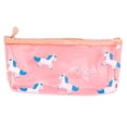 thumbnail image 1 of Estuche para lápices / bolígrafos con cremallera, bolsa de maquillaje para cosméticos de moda para niñas Rosado, 1 of 7