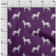 thumbnail image 1 of oneOone Georgette Viscose Fabric Horse Block Printed Craft Fabric BTY 42 Inch Wide, 1 of 4