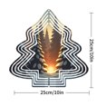 thumbnail image 7 of Stylish Metal Hanging Christmas Tree Wind Spinner - Abstract Geometric Design for Garden & Yard Decor Perfect Holiday Decoration, 7 of 7