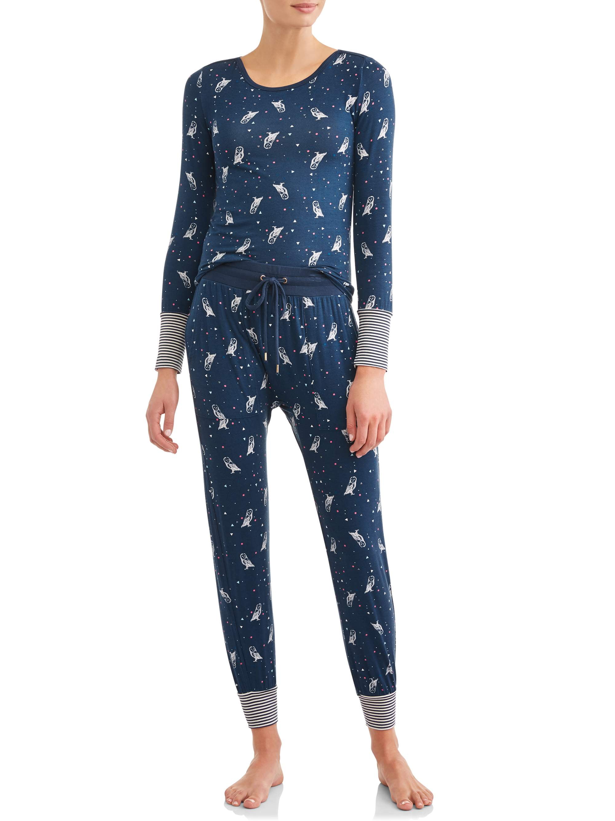 HONEYDEW - Women's Campfire Cutie Jersey Pajama Set - Walmart.com ...