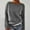 Grey, variant on Women's Knitted Sweater Vintage Long Sleeve Boat Neck Retro Lightweight Pullover Top For Fall Winter Fall Womens Clothes Gray M