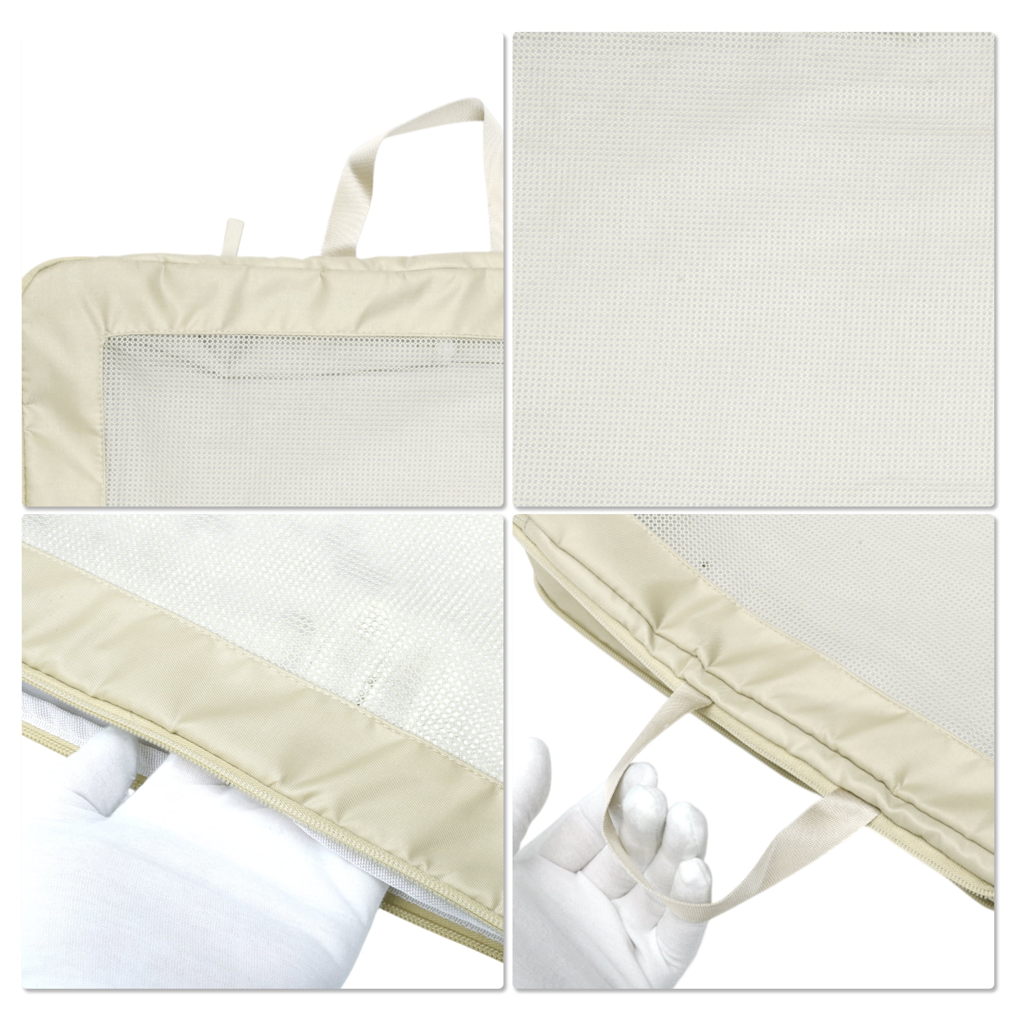 Unique Bargains Portable Packing Cube 1pc Organizer Beige 17.72"x4.72"x12.99"