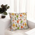 thumbnail image 6 of Yiaed Animals Forest Print Pillow Covers Super Soft Decorative Square Throw Pillow Covers Case Cushion Covers for Sofa Couch Bedroom Car Decor（No pillow core）-26"x26", 6 of 7