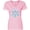 AD-Pink, variant on Inktastic Icy Blue Winter Snowflake Women's V-Neck T-Shirt