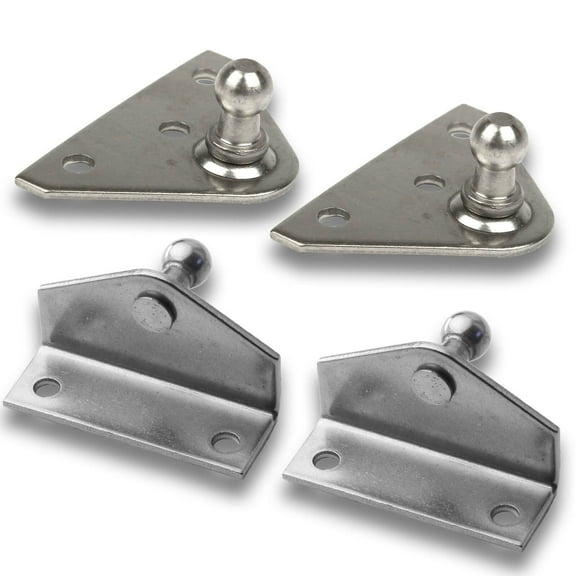 10mm Stainless Steel Brackets 4 Pack Pb115ss For Gas Lift Supports Struts Automotive & Marine New for Car Shock - Lift Supports Depot PB115SS-a