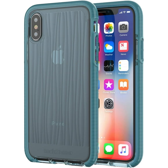 tech21 Apple iPhone X and XS Evo Wave Phone Case with 10 Foot Drop Protection - Teal