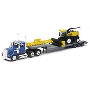 New Ray Toys New-Ray Kenworth Lowboy Trailer With New Holland Self Propelled