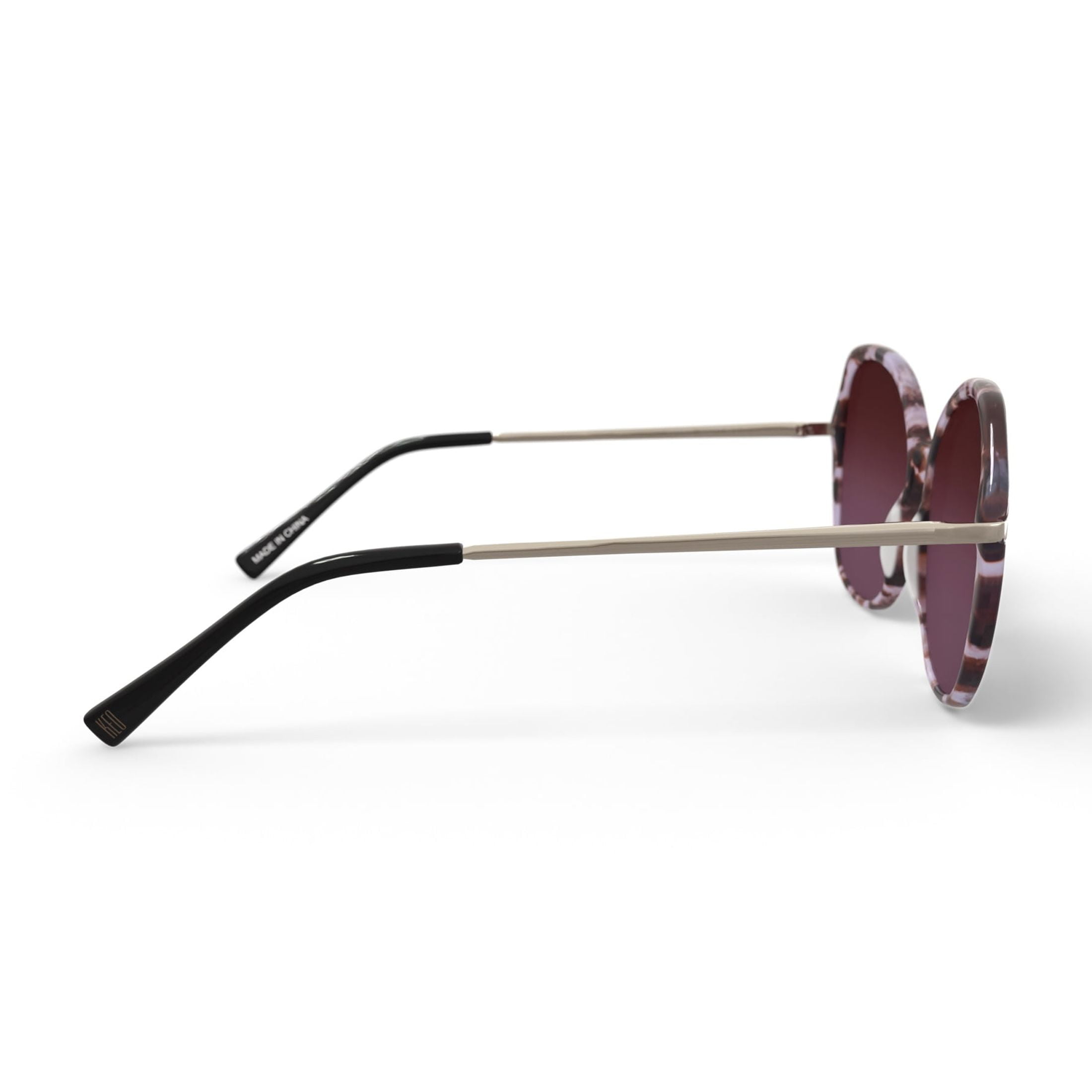 Keo Women’s Kimber Rx-Able Sunglasses with Case, Nude Tortoise, 56-17.5-140