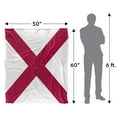 thumbnail image 5 of Alabama Flag Officially Licensed Silky Touch Super Soft Throw Blanket 50' x 60', 5 of 6