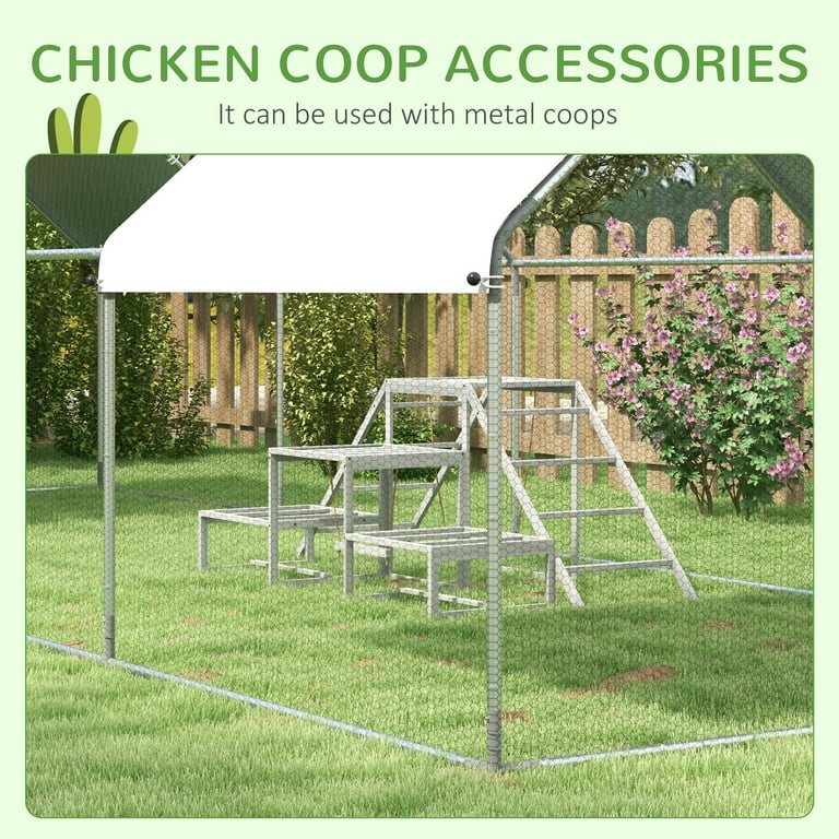 PawHut Chicken Playground Pet Supplies: Coop Chicken Swing