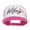 Hot Pink White, variant on Wifey Ribboned Embroidered Foam Mesh Cap - Hot Pink White OSFM