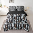thumbnail image 2 of Castle Fairy Teens Black Blue Camo Bedding Comforter Set,Vintage King Bedding Sets, 2 of 8