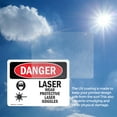thumbnail image 6 of (2 Pack) Laser Wear Protective Laser Goggles OSHA Danger Sign 14 Inch X 10 Inch Vinyl Label Decal Sticker Weather Resistant, UV Protected for Workplace, Business, and Construction Site,, 6 of 7