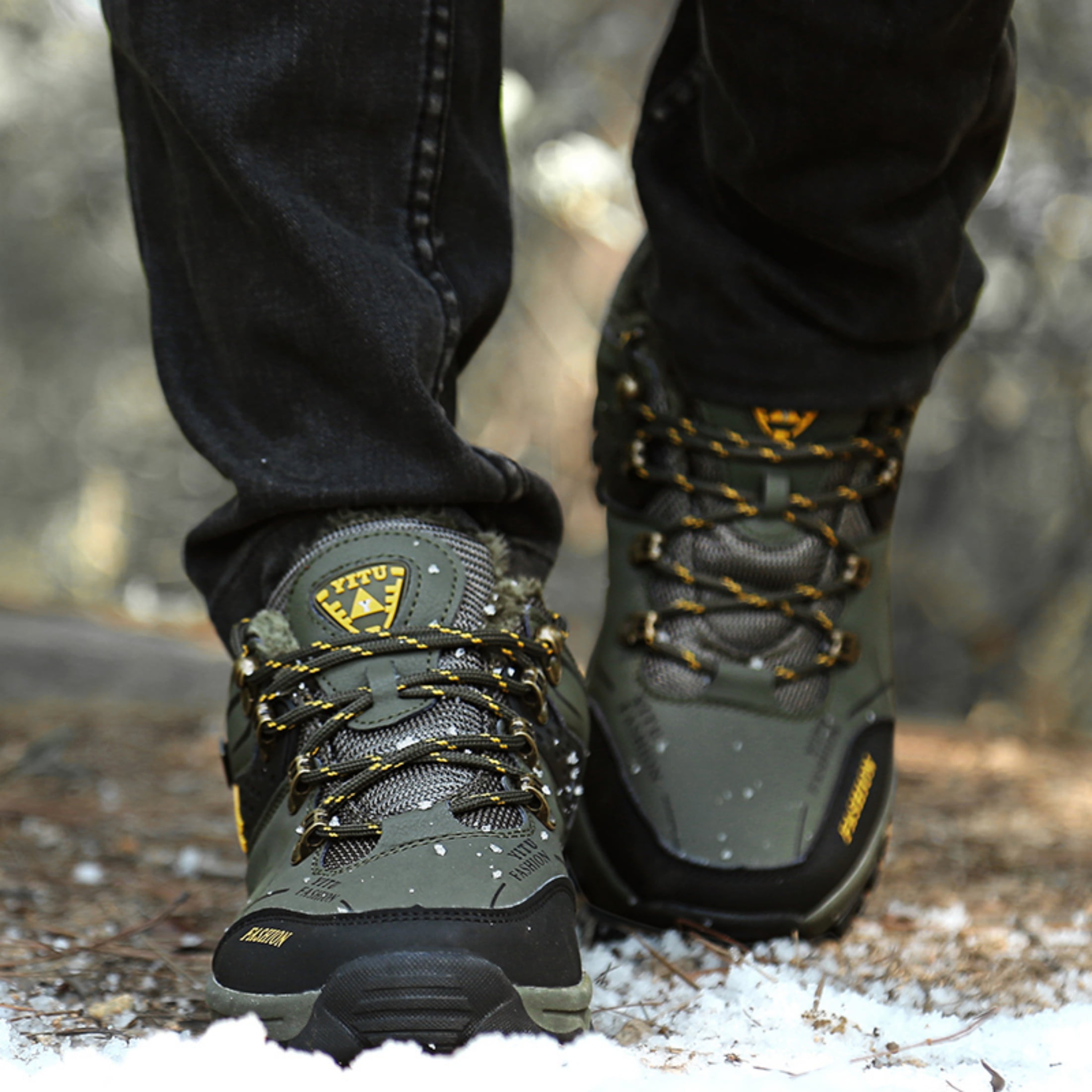 SKIUHS Men's Hiking Shoes – Insulated & Breathable All-Terrain Options, Non-Slip Waterproof Outdoor Trail Shoes