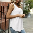 thumbnail image 5 of Enjoytime Womens Tank Tops Crewneck Loose Fit Basic Y2K Going Out Clothes Casual Sleeveless Shirts Summer Vacation Outfits for Women, 5 of 6