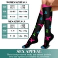 thumbnail image 5 of 3 Pairs Compression Socks for Men & Women 15-20 mmhg Graduated Athletic for Running Nurses Shin Splints Flight Travel, 5 of 6