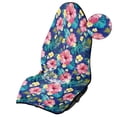 thumbnail image 4 of KUIFORTI Waterproof Car Seat Protector Non-Slip Sweat Towel Seat Cover, Washable for Gym Workouts Running Swimming Hiking, Fits Cars SUVs Trucks Tropical Hibiscus Print, 4 of 7