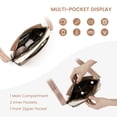 thumbnail image 4 of Trendy Crossbody Bags for Women, Small Shoulder Bag Messenger Bag Cross Body Travel Purse Handbag Wallet with Adjustable Strap, PU Leather, Brown, 4 of 7