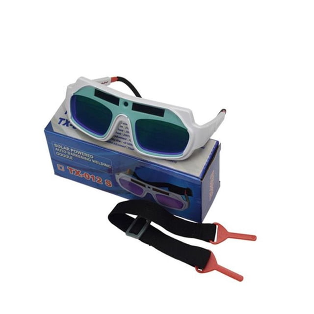 1 x Protective Eyes Goggle Welder Glasses Automatic Darkness Lens Solar Powered