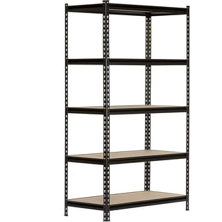 KING'S RACK Storage Bin Rack System Steel Heavy Duty 4-Tier Utility Shelving  Unit (33-in W x 15-in D x 36-in H), Gray in the Freestanding Shelving Units  department at