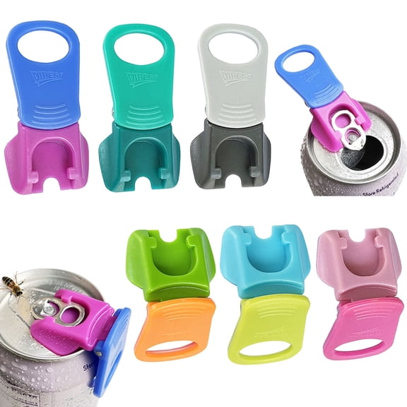 DIPESI 6-Pack 1.78 inch Easy Grip Can Opener with Nail Protector, Multicolor