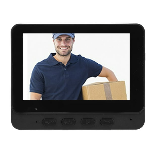 Cámara de Timbre Inalámbrico, Cámara de Videos Vison Nocturna de 8MP Con Pantalla de 4.3 Pulgadas para el HOGAR