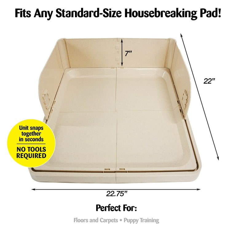 Pee Pad Holder with Walls - Wee-Wee Pad On Target Trainer Pee Pad Tray