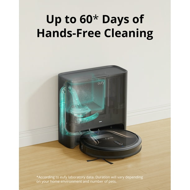 【新品・未使用】Eufy Clean G40＋ Eufy G40 Hybrid+ Robotic Vacuum, 2-in-1 Mop, Self-Emptying, 2500Pa