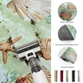thumbnail image 5 of Round Area Rugs 3.3Ft, Sage Green Coastal Non-Slip Washable Circle Rugs Carpet, Summer Ocean Starfish Shell Indoor Outdoor Rug Floor Mats Throw Runner for Bedroom Living Room Bathroom, 5 of 8