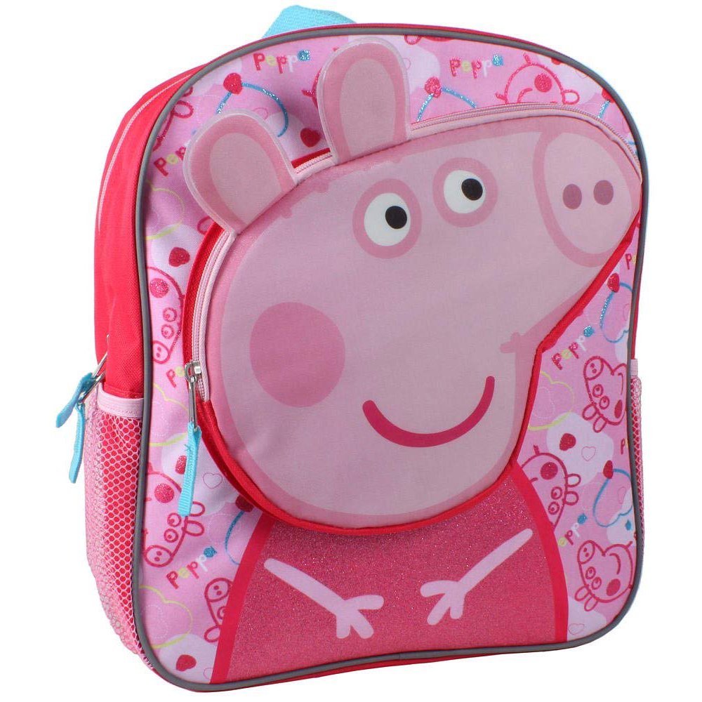 Peppa Pigs Peppa Pigs Head 14 inch Backpack