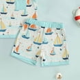 thumbnail image 5 of TOWED22 Toddler Baby Boy Casual Outfits 2 Piece Sleeveless Top Tee + Colorful Graphic Pull-on Shorts Summer Clothes(Light Green,6-12 M), 5 of 5