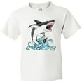 thumbnail image 3 of Inktastic Great White Shark Jumping Youth T-Shirt, 3 of 5