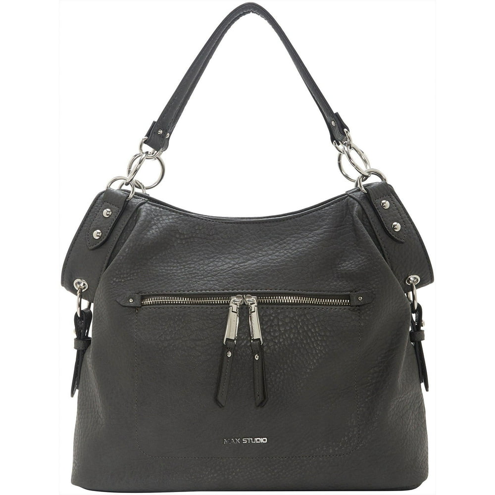 Max Studio Ahlly Tote Handbag One Size Charcoal grey - Walmart.com ...