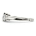 thumbnail image 4 of Sterling Silver Rhodium-plated CZ Ring, 4 of 6