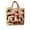 2D Tote Bag 5, variant on Christmas Tote Bag For Women, Reusable Quilted Shopping Tote With Reinforced Handles, Large Capacity Shopping Handbag Quilted Shoulder Carryall Vintage Bell Print