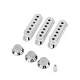 thumbnail image 2 of Miangastore 7pcs Silver Guitar Pickup Cover and Knobs Switch Tip Set (Chrome), 2 of 8