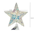 thumbnail image 4 of LED Christmas Tree Topper Star - 12 Inch Iridescent Glittered Xmas Treetop with Lights for Indoor Tree Decoration, Home Party Decor, 4 of 6