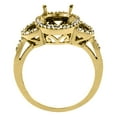 thumbnail image 2 of 10K Yellow Gold Diamond Natural Tanzanite Engagement Ring Oval 10x8mm, size 7.5, 2 of 3