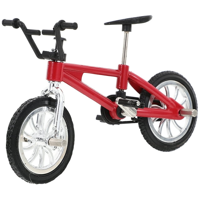 Milisten Mini Vélo Simulé Modèle de Vélo Miniature Maison de Poupée Modèle de Petit Vélo pour Décoration de Micro Scène