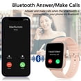 thumbnail image 3 of Women'S Smartwatch (Answer/Make Phone Calls) With Message Reminder, Step Counting, Fitness Watch, Suitable For Android Ios, Pink, 3 of 5