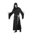 thumbnail image 4 of Grim Reaper Costume Adult Black Halloween Accessories Medium Male Fancy Dress Party Book Week, 4 of 4
