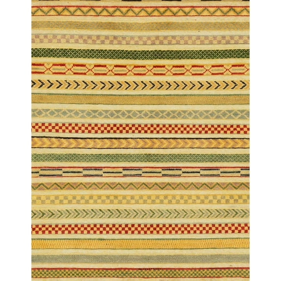Ahgly Company Indoor Rectangle Abstract Sedona Brown Abstract Area Rugs, 2' x 4'